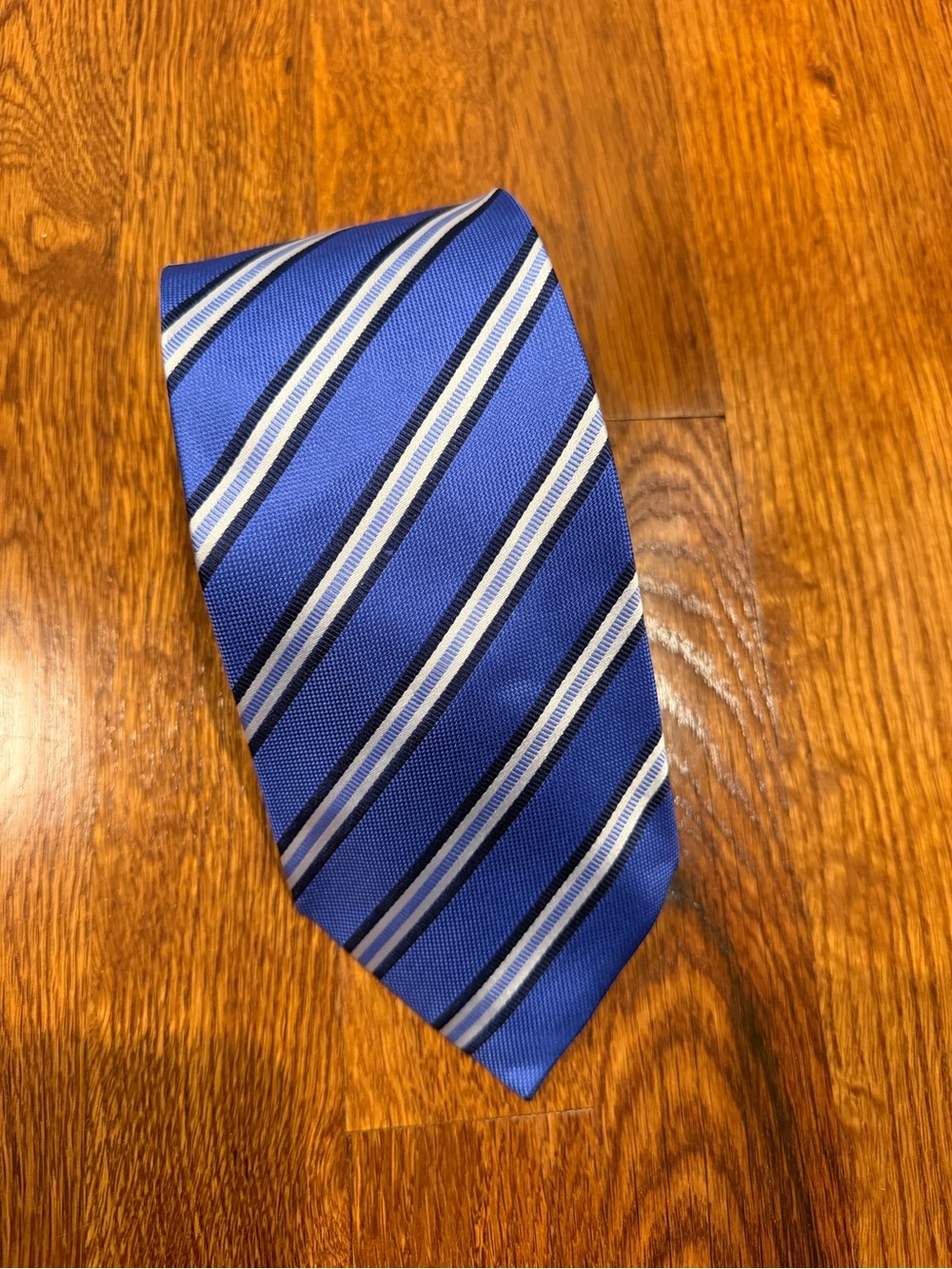 Extra long 63in Blue Striped Men’s Tie